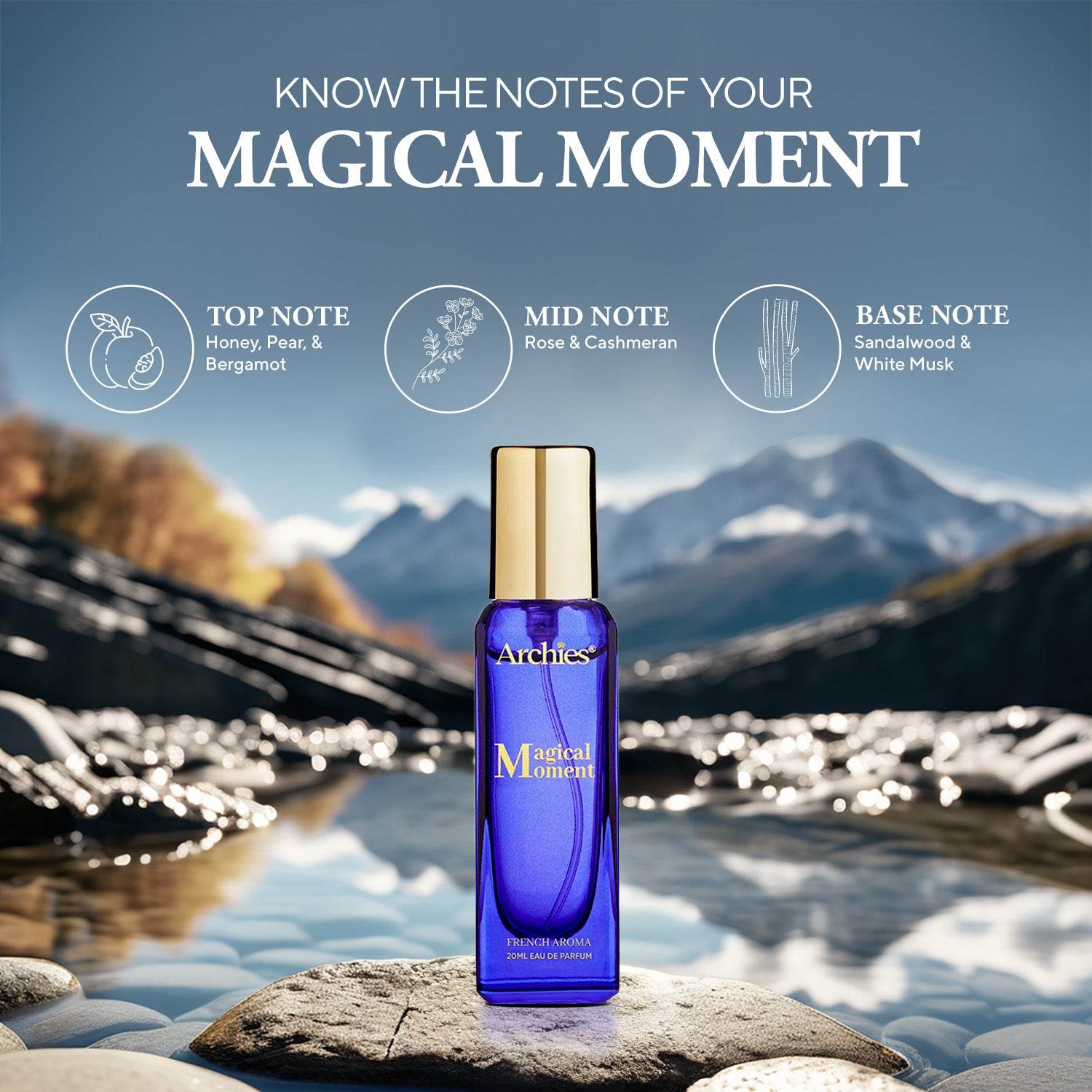 Archies Magical Moment Best Perfume for Women under 300 | 20 ML | French Aroma | Fragrance Scent (20% High Concentrated Perfume)