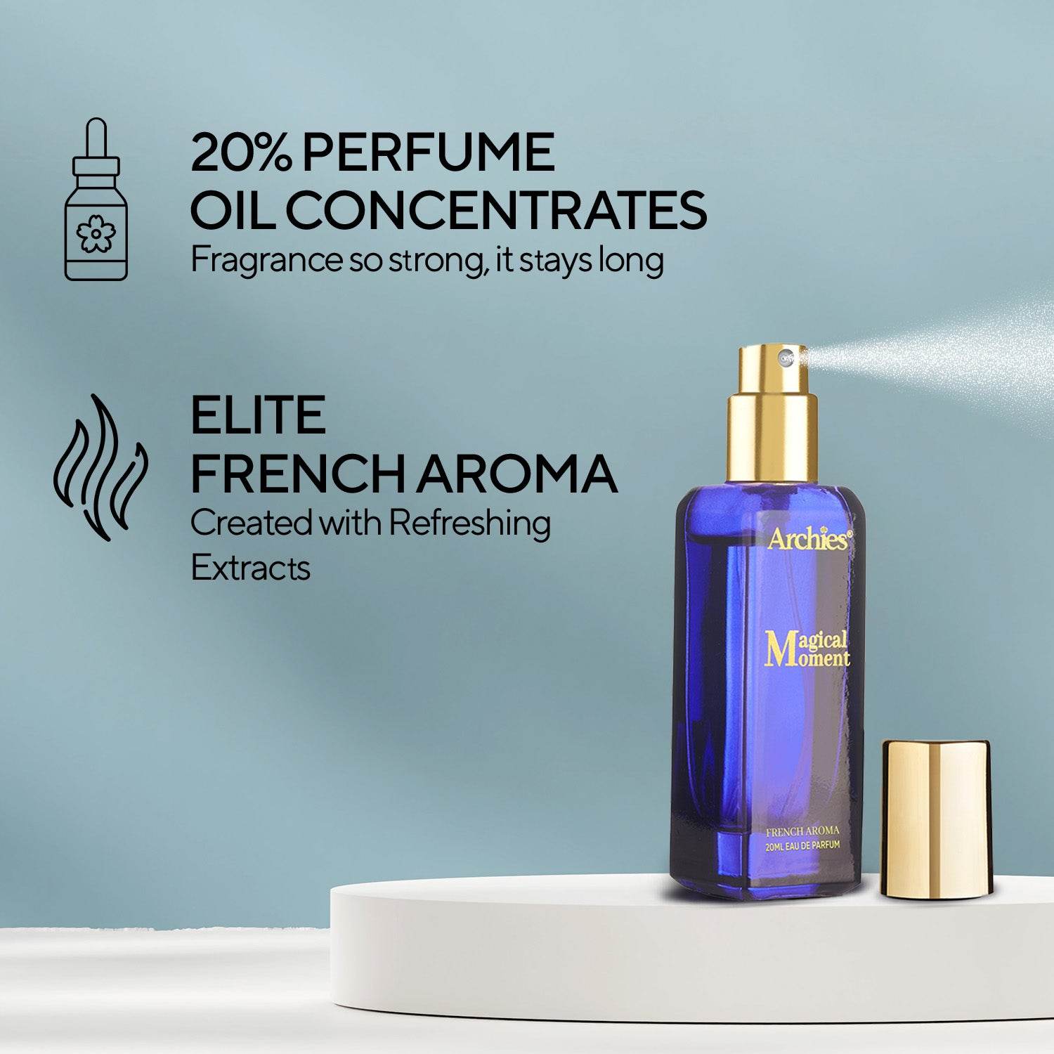 Archies Magical Moment Best Perfume for Women under 300 | 20 ML | French Aroma | Fragrance Scent (20% High Concentrated Perfume)