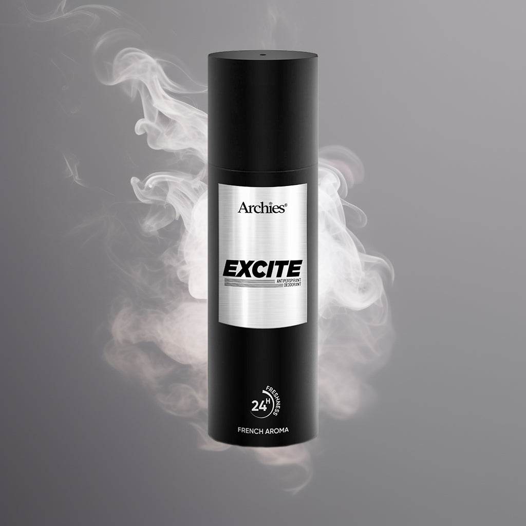 Archies EXCITE Elite French Aroma 200 ML | Best Long-Lasting Deodorant for Men | | 10% Perfume Oil concentrated Deo